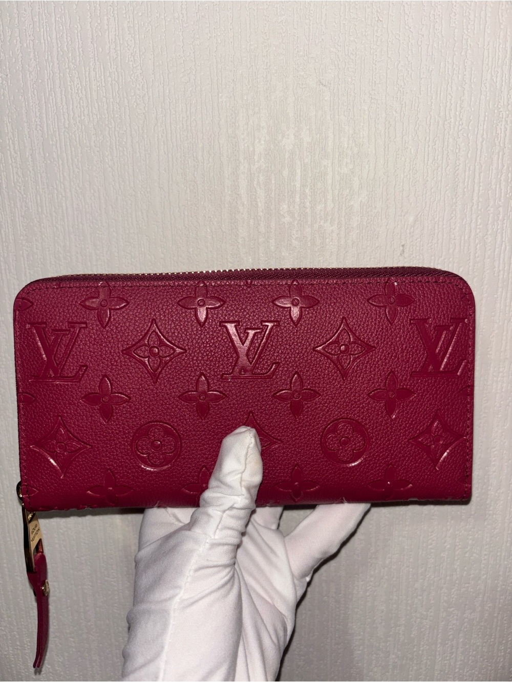 Louis Vuitton Burgundy Monogram long Zippy Wallet - Picture 2 of 7